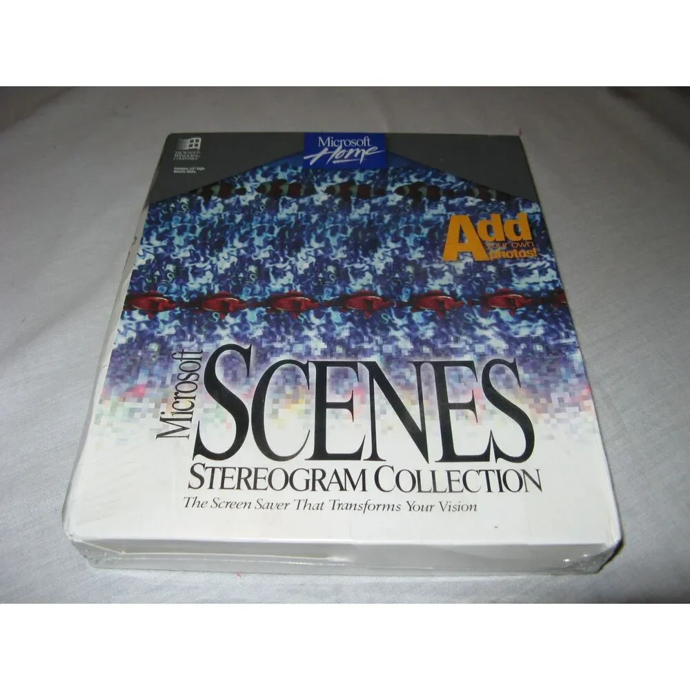 Microsoft Scenes Stereogram Collection (1994) 3.5 inch Floppy - NEW & SEALED